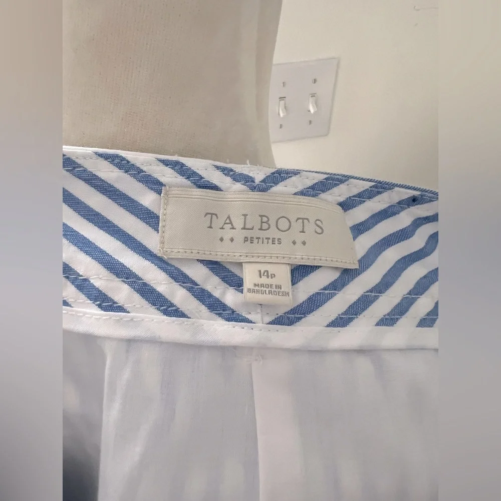 Talbots Striped Blue and White Skirt - Picture 7 of 7